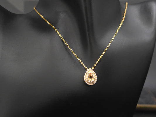 Claudia - NATURAL CITRINE GEMSTONE NECKLACE IN 925 STERLING SILVER