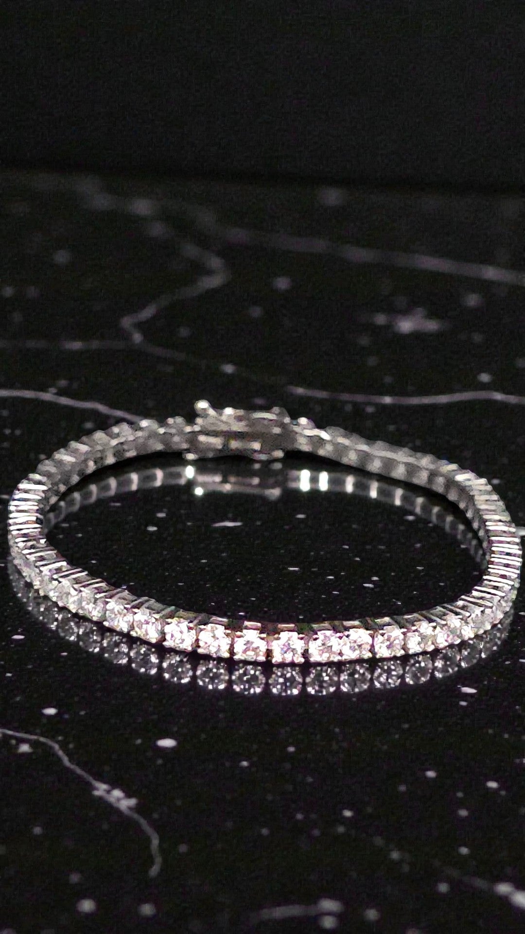 AURA - MOISSANITE GEMSTONE BRACELET IN 925 STERLING  SILVER Plated in RHODIUM